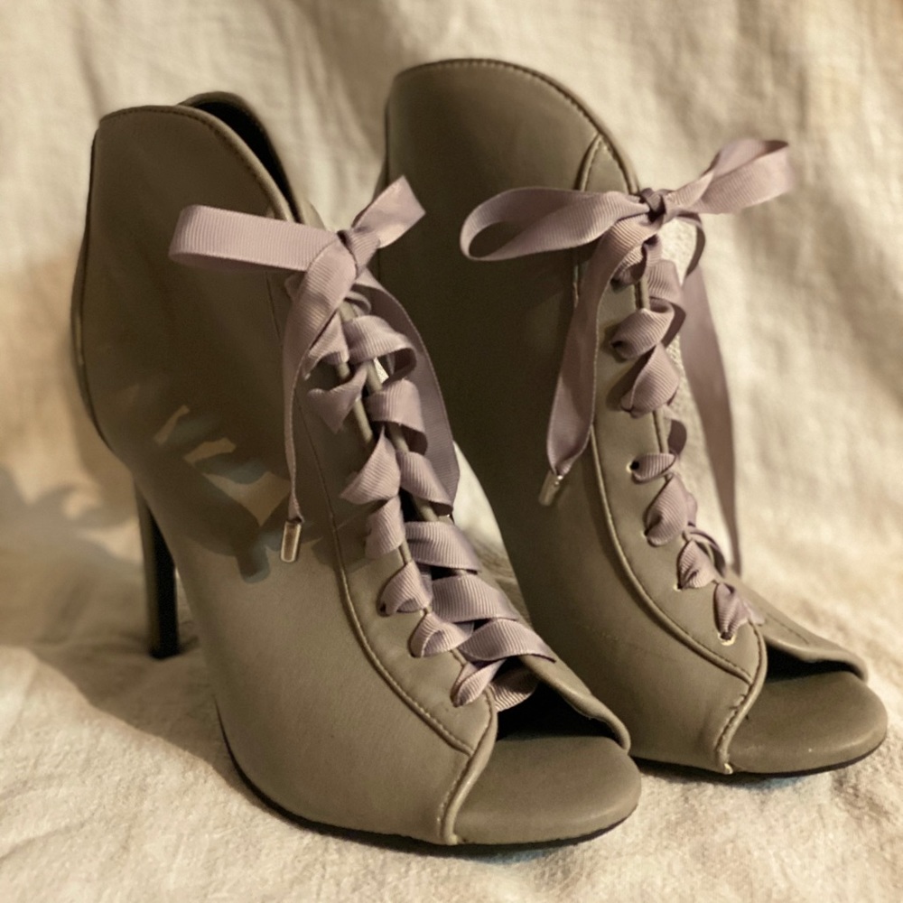 Lace Up Stiletto Booties